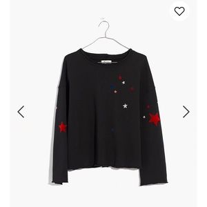 Madewell Merino Wool Starry Night Pullover Crewneck Sweater Size Medium